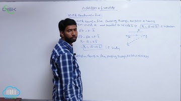 Pair of bisectors of angles || Vector equations of line || Disk Telangana