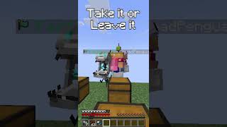 Minecraft Take It Or Leave It With Legendary Weapons #minecraft #pvp #shorts