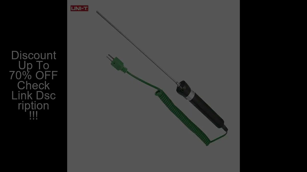 UNI-T UT-T03 Submersed Thermocouple Probe Sensor k-type 18cm For Water Liquid Tempearature Measureme