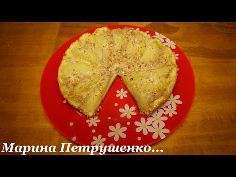 Пирог с бананами и грушами в мультиварке