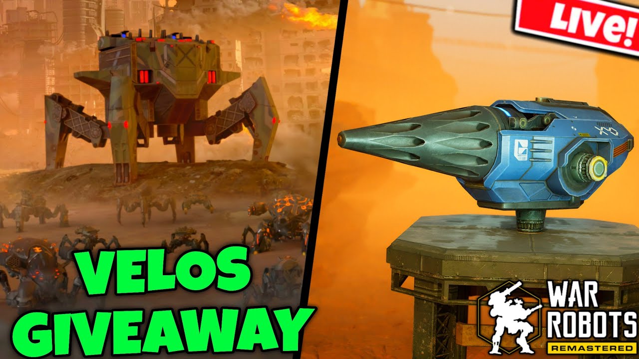 LIVE VELOS GIVEAWAY — Will You Win? | War Robots 11.8