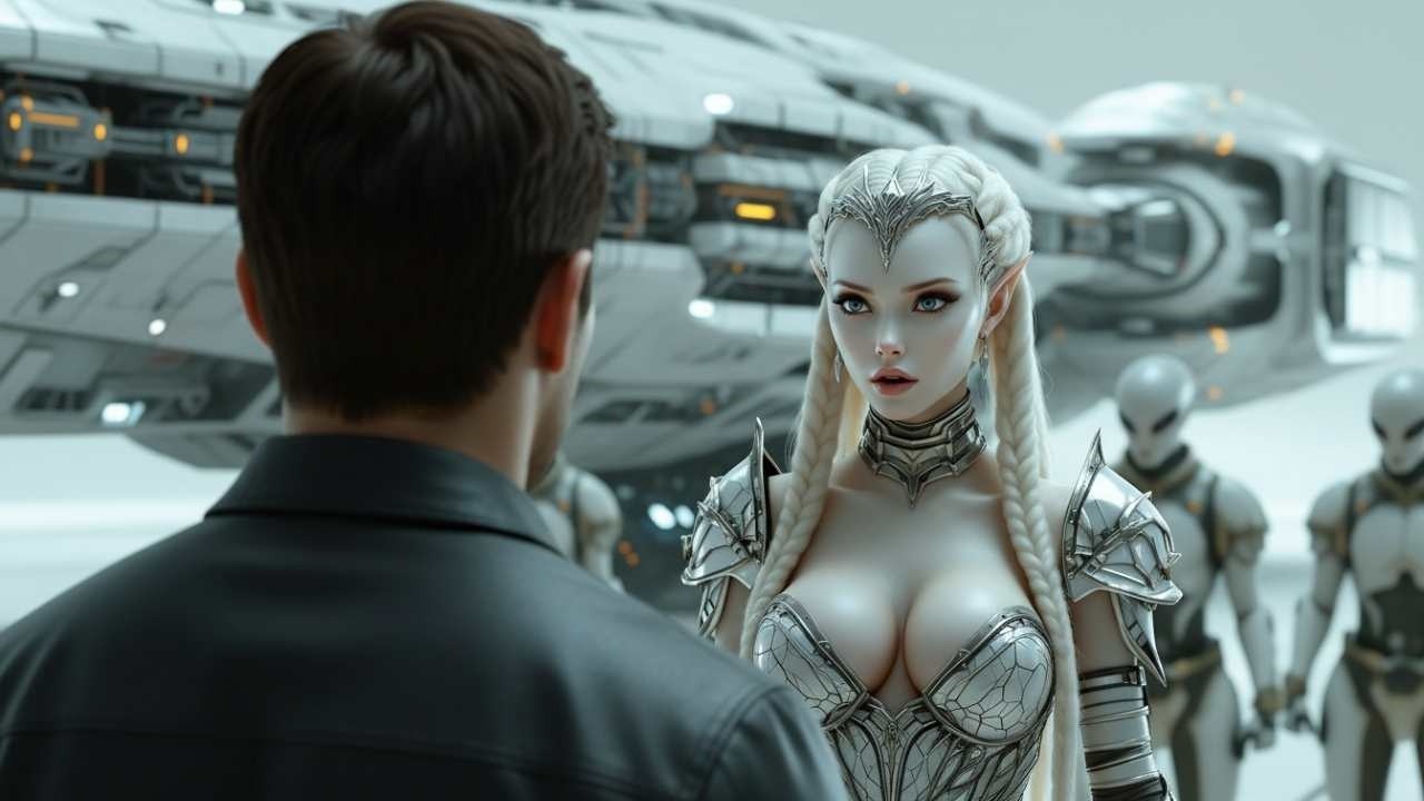 Galaxy's Most Beautiful Warrior Alien Woman Was Surprised When She Saw Me and Said 'I Remember You