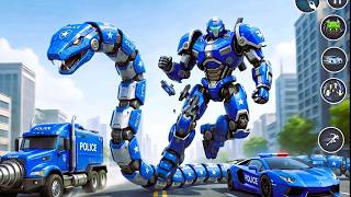 Dragon & Snake Robot Game: Ultimate Eagle & Monster Truck Transformation Battle - Multi Mech War 🐉🐍🛞 screenshot 4
