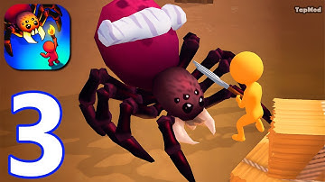 The Spider Nest Eat the World - Gameplay Walkthrough Part 3 New Update Shooter Spider Unlocked