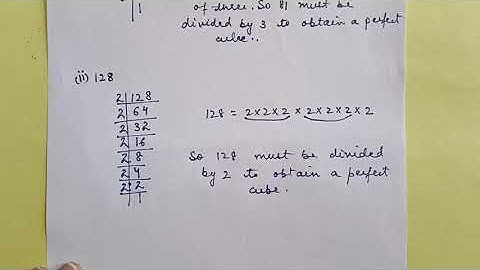 Ex -7. 1(Q3) Chapter-7 (Cubes And Cube Roots)