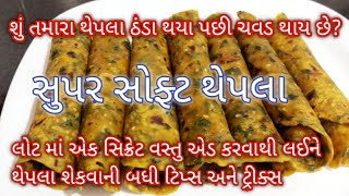 થેપલા ચવડ ના થાય તે રીતે સુપર સોફ્ટ થેપલા બનાવવાની બધી ટિપ્સ | મેથીના સોફ્ટ થેપલા |food shyama|