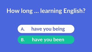Present Perfect Continuous QUIZ | English Grammar Test