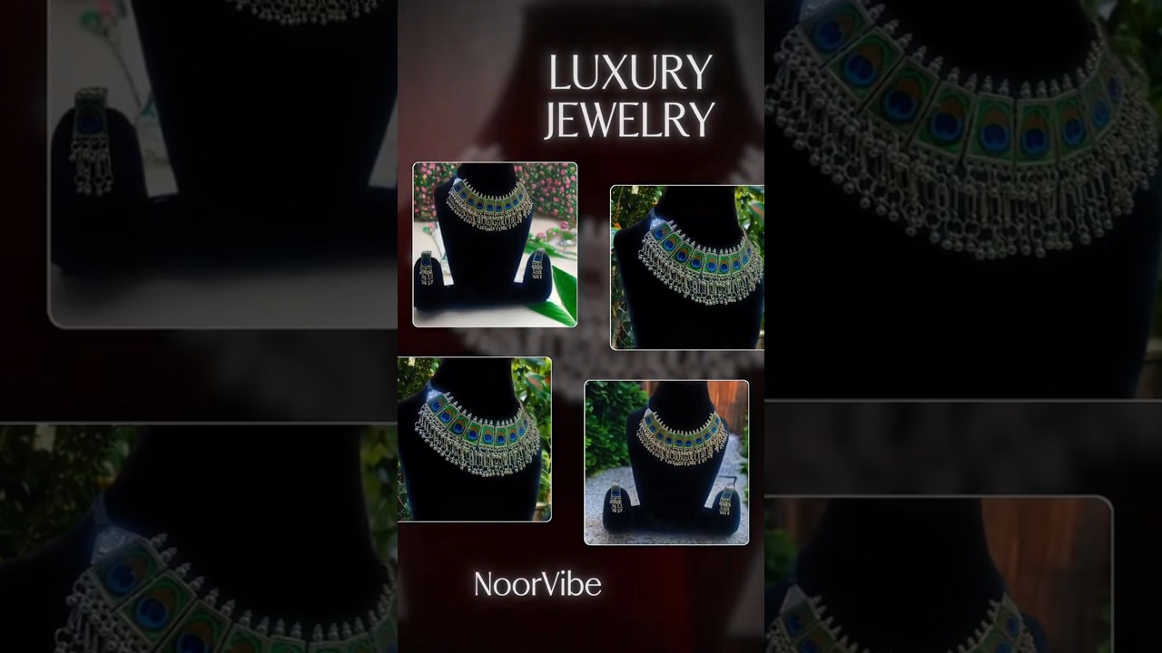 Beautiful Peacock Feather Necklace | Traditional Ethnic Jewelry | Festive Collection 2025"