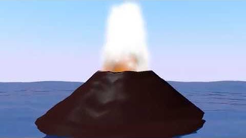 Blender Volcano Animation