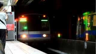 20120629 - 臺北捷運 七張站 371型 3系 不載客列車通過