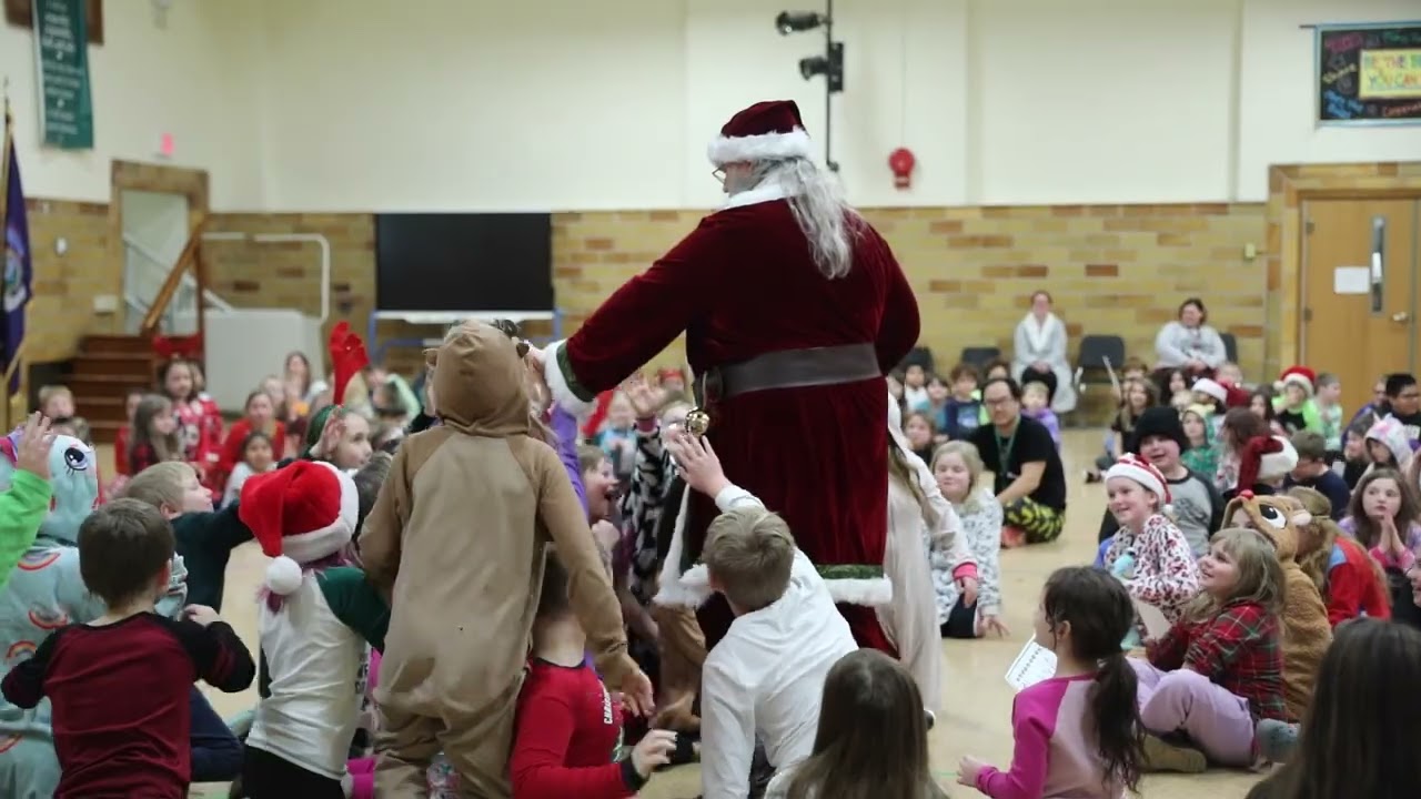Santa Visits North Rose-Wolcott Elementary!