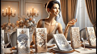 🌸 AnyDesign 80Pcs Blue Floral Paper Napkins | Best Chinoiserie Napkins 🌸