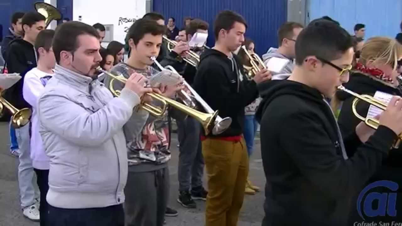 Ensayo agrupación Virgen de las Lágrimas y cuadrilla de Columna 2015