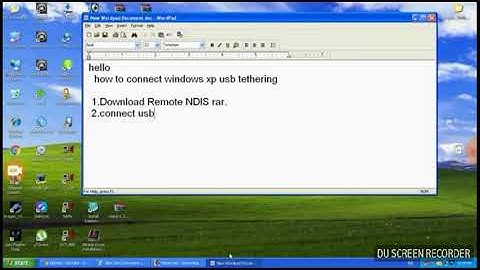 How to use internet easily in windows xp usb tethering