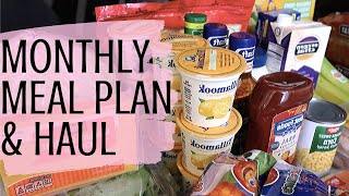 MONTHLY MEAL PLAN & GROCERY HAUL ~ 2019 (Winco)