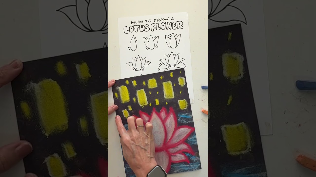 Как нарисовать лотос