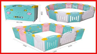 UANLAUO Foldable Baby Playpen Safety Play Yard for Toddler, Kids Activity Centre Indoor or Outdoor (