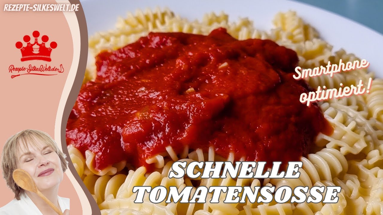 Schnelle Tomatensoße, mit nur 3 Zutaten #Silkeswelt - YouTube