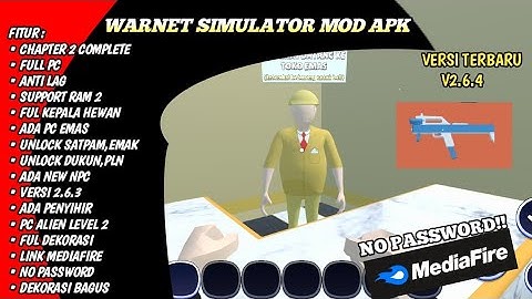 UPDATE!!! DOWNLOAD SAVEDATA WARNET SIMULATOR TERBARU || V2.6.3