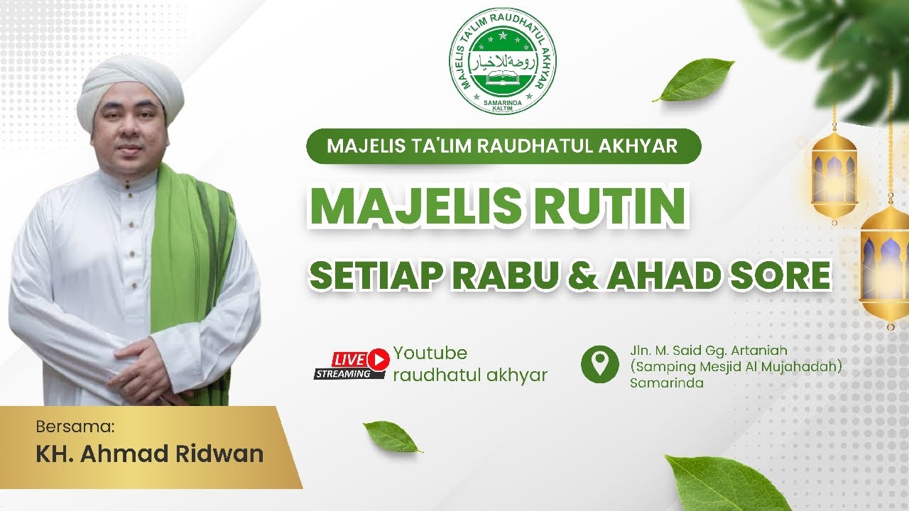 Live | Majelis Ta'lim Kitab Perukunan Jamaluddin & Kitab Sairussalikin bersama KH. Ahmad Riduan.