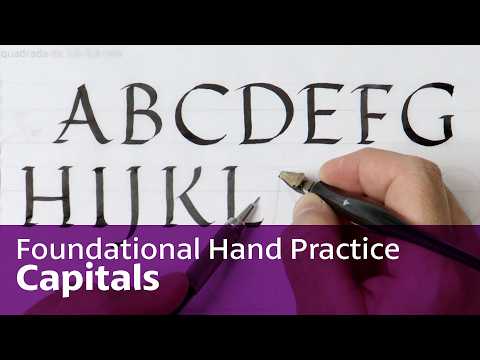 Foundational Hand Calligraphy Practice (Capitals) | Follow Along