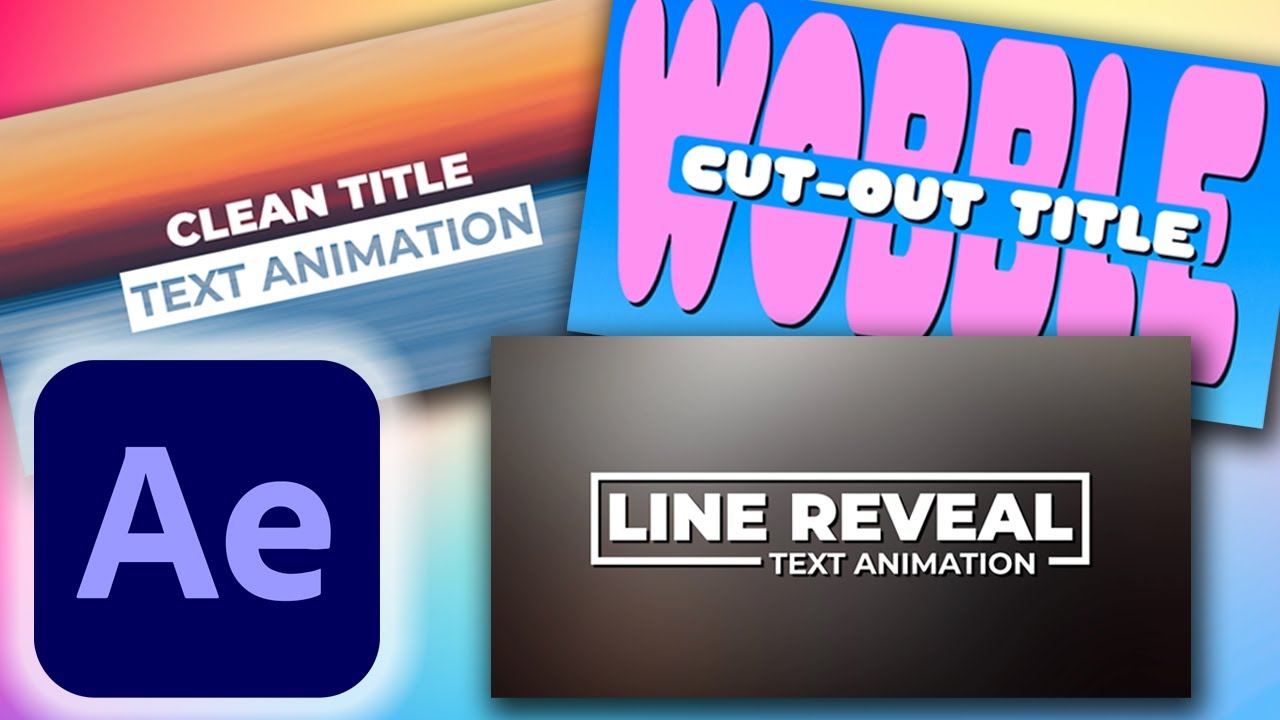 3 Cool & Simple Text Animations in Adobe After Effects Tutorial - YouTube