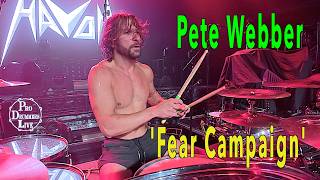 Pete Webber - Havok - Fear Campaign (Drum Cam)