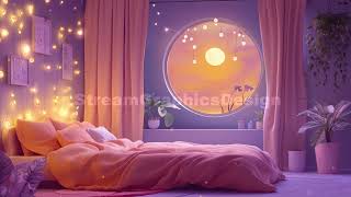 Animated Background | Lofi Cozy Peach Bedroom | Sunset Magic Vibes | Twitch, VTuber, Stream, Loop screenshot 5