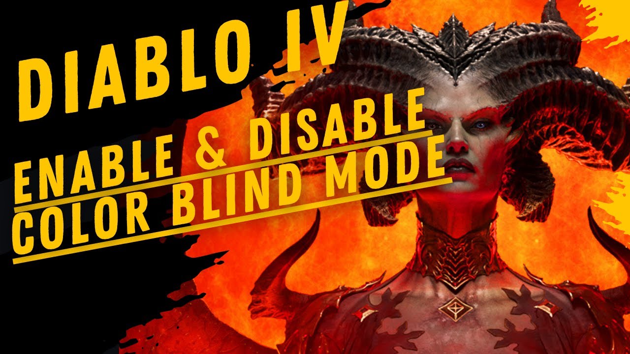 How To Enable & Disable Color Blind Mode In Diablo IV YouTube