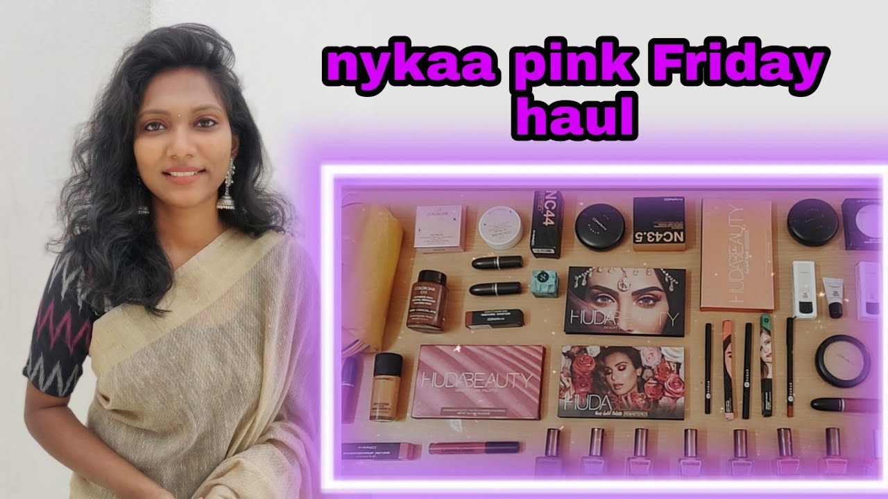 nykaa pink Friday haul : November haul : eyeshadow, foundation, compact,brushes,etc.etc.,