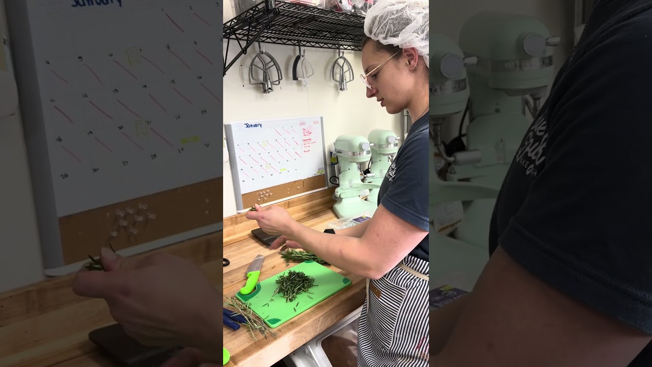 Just over here stripping rosemary today… what are you up to before this winter storm hits us??