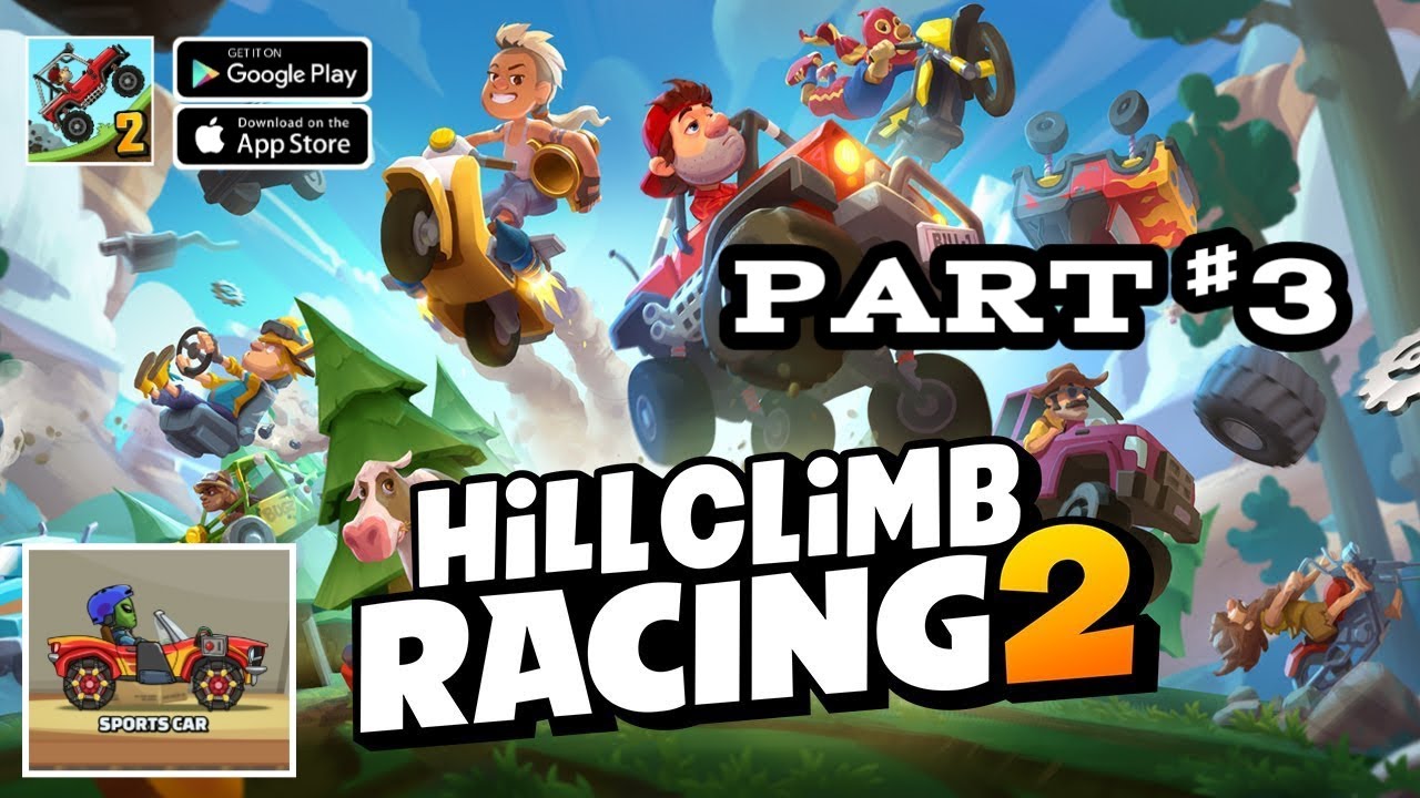Hill Climb Racing 2 - SPORTS CAR Gameplay Walkthrough - YouTube