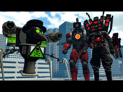 THE SONAR TITAN VS ALL SKIBIDI TOILET BOSSES In Garry's Mod