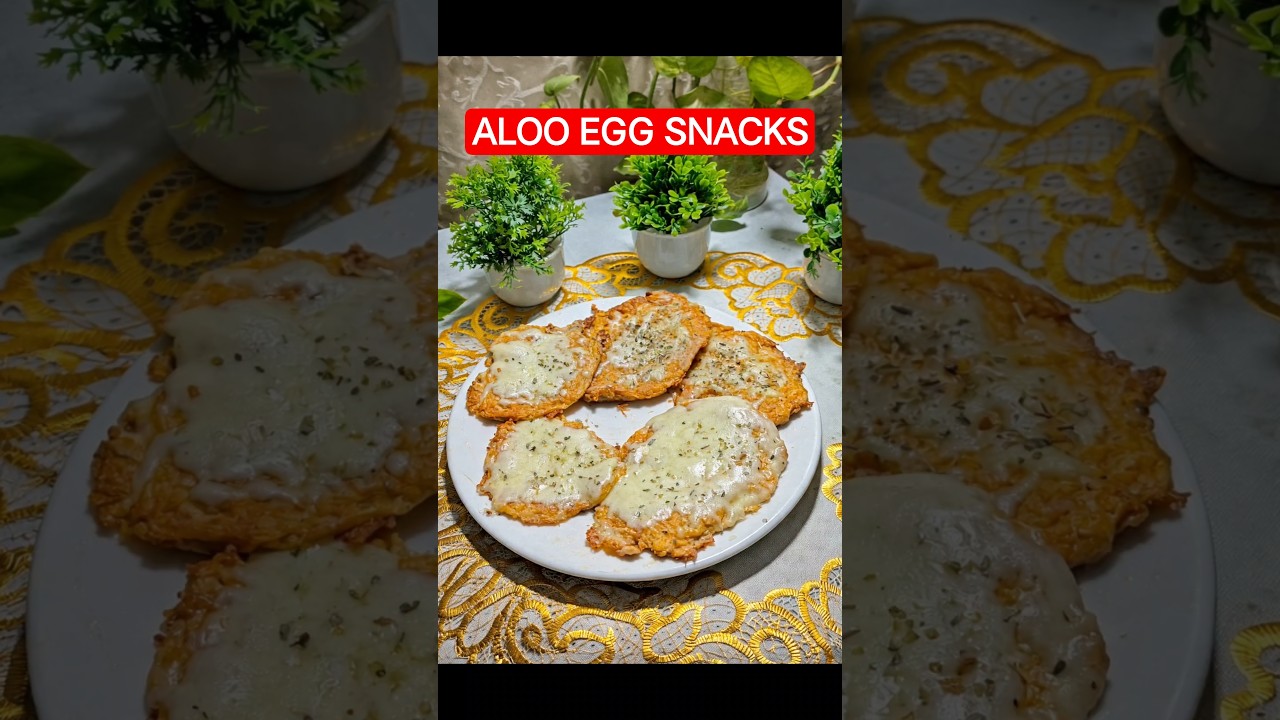 potato Egg and cheese snacks 