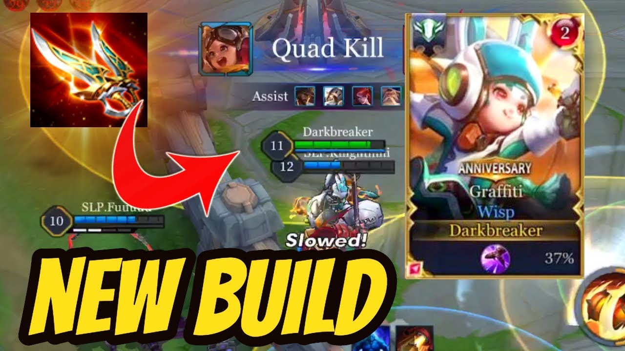WISP NEW BUILD + QUAD KILL  | AoV | 傳說對決 | RoV | Liên Quân Mobile