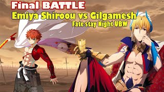 Emiya Shirou Vs Gilgamesh (king of heroes) Full fight Indo subtitle.