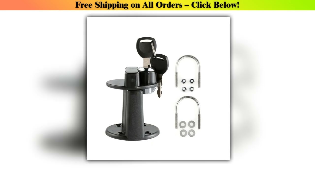 Fuel Tank Mount Clamp Bracket Lock Fastener Lock With Key For 3L Or 5L Fuel Tank Petrol Can Jerry