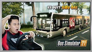 Bus Simulator 21 #3 - Trải Nghiệm Xe Buýt "Siêu Dài" Rước Khách Quanh Thành Phố screenshot 5
