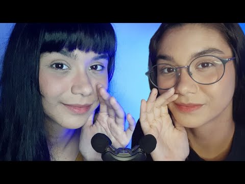 ASMR: GÊMEAS TE FAZENDO DORMIR | Twins Helping You Sleep | Sons de Boca e Triggers em Camadas