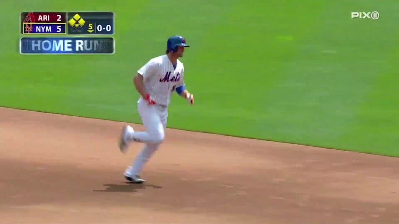video to gif Kirk Nieuwenhuis Sets Mets Record