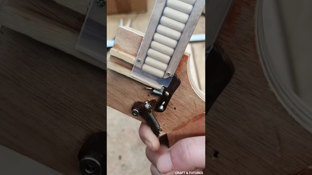 The ultimate wooden machine gun.