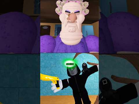 GRUMPY GRAN vs SQUID GAME FAMILY PRISON RUN ESCAPE Roblox #roblox