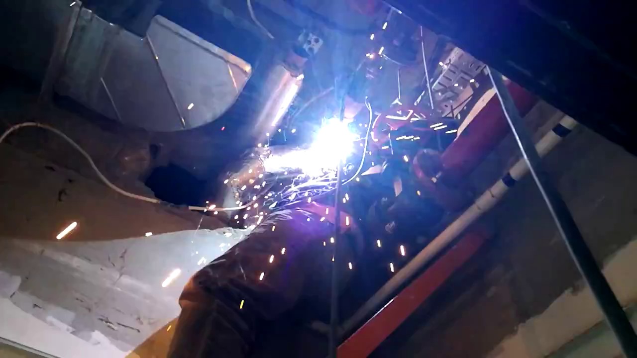 لحام القوس الكهربائى بالأماكن الصعبة Arc Welding YouTube