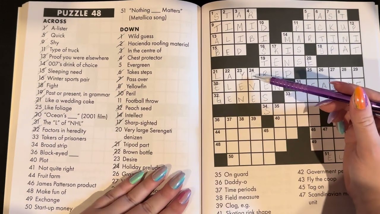 Let’s Do A Crossword Puzzle! (2) | Relaxing Whisper ASMR #asmr