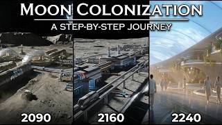 Moon Colonization 2090-2240. Part2. Sci-Fi Visuals & Deep Space Ambient