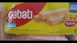 Review Richeese Nabati Wafer Krim Keju (Harga Rp6.000an)