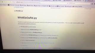 My first python script! *WhItEbOaRd.py*