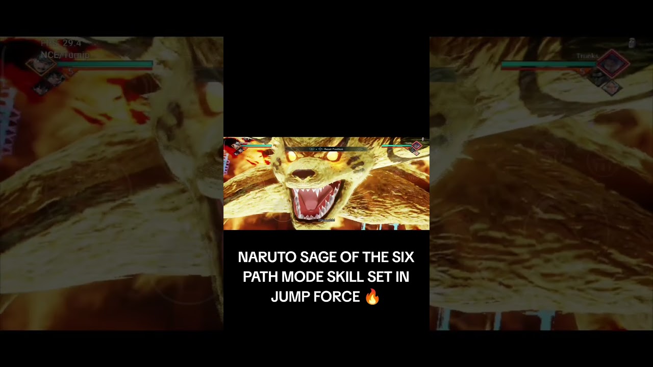 NARUTO SAGE OF THE SIX PATH MODE SKILLS SET SHOWCASE | JUMP FORCE 