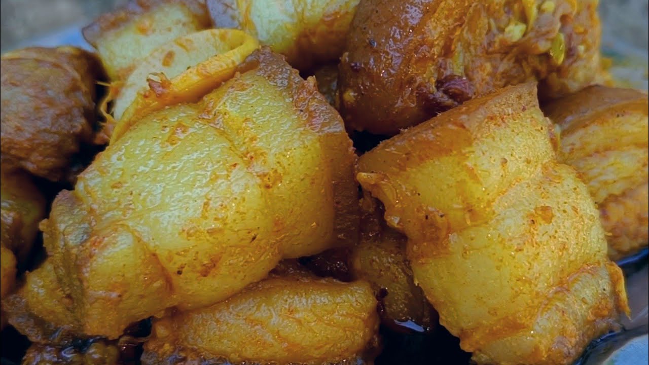 Pork with fresh bamboo shoots Simple Pork recipe Northeast India