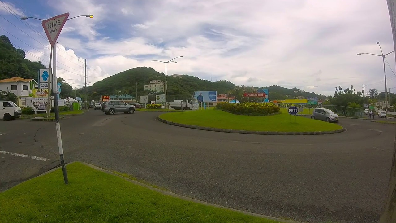 round about spiceland mall in grenada YouTube